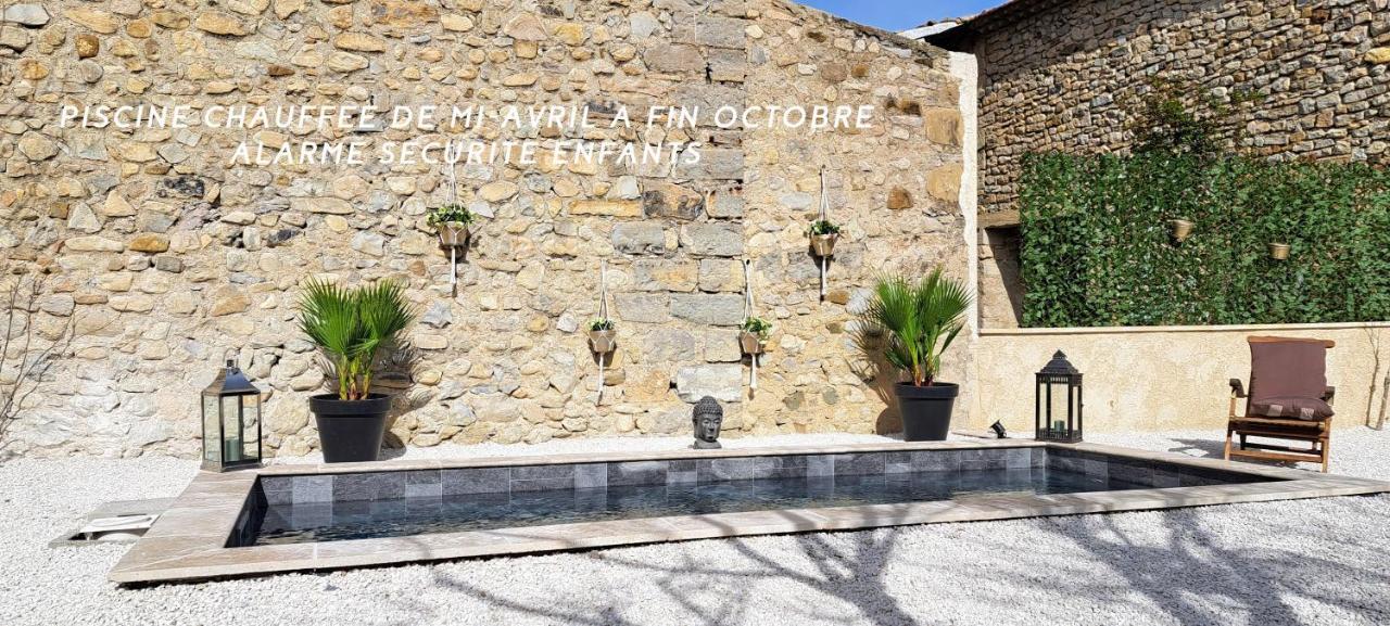 Mazet En Provence Pour 4, Piscine Chauffee Privee, Jardin Clos Prive, Barbecue, Chiens Admis Sainte-Jalle Екстер'єр фото
