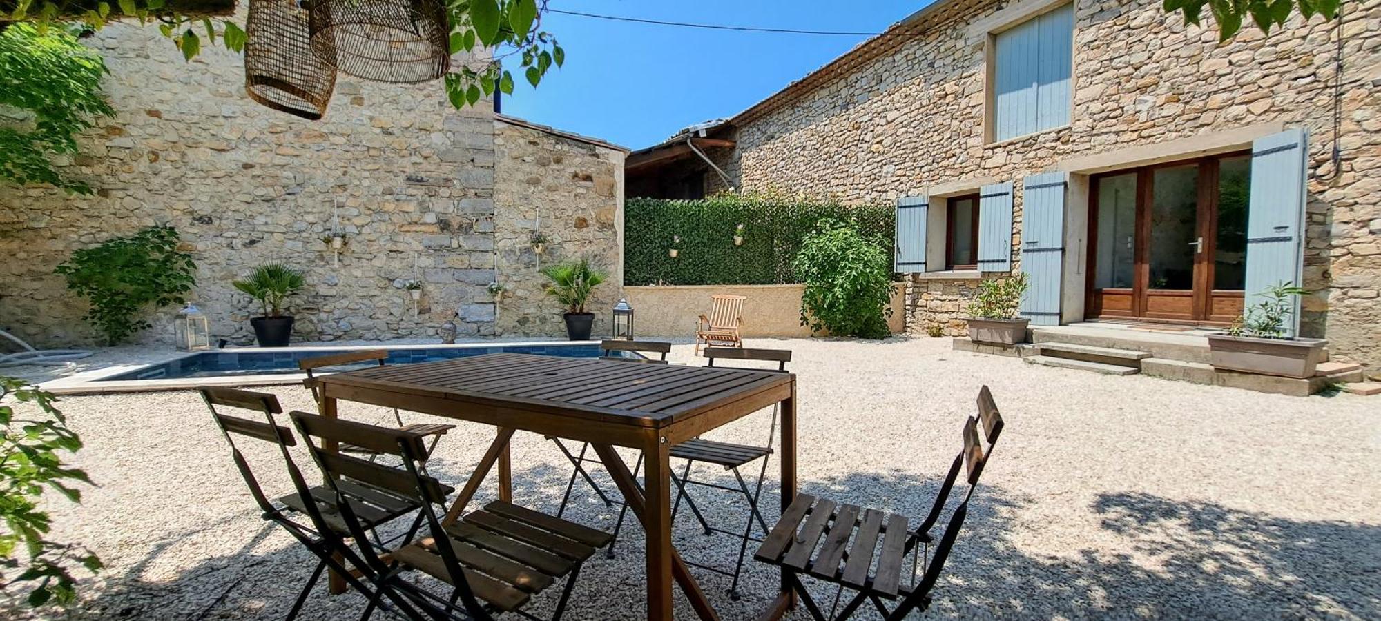 Mazet En Provence Pour 4, Piscine Chauffee Privee, Jardin Clos Prive, Barbecue, Chiens Admis Sainte-Jalle Екстер'єр фото